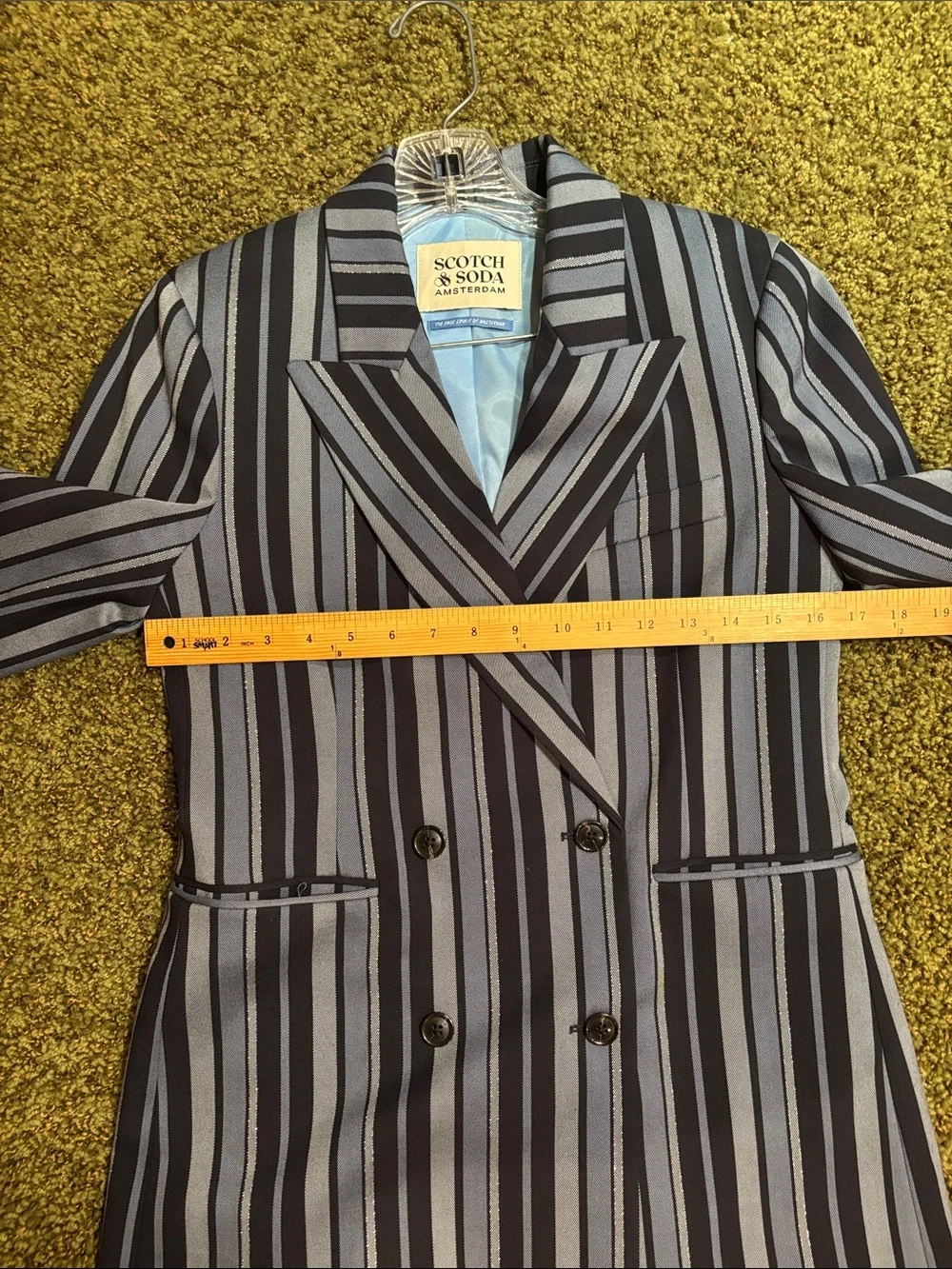 Scotch & Soda Navy and Light Blue Striped Women's Pantsuit